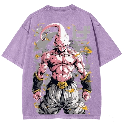 Dragon Kid Buu Majin Buu | Unisex Fit Washed T-Shirt
