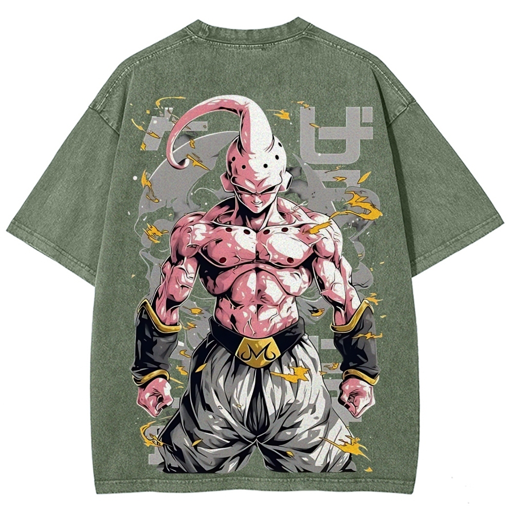 Dragon Kid Buu Majin Buu | Unisex Fit Washed T-Shirt