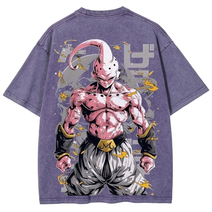 Dragon Kid Buu Majin Buu | Unisex Fit Washed T-Shirt