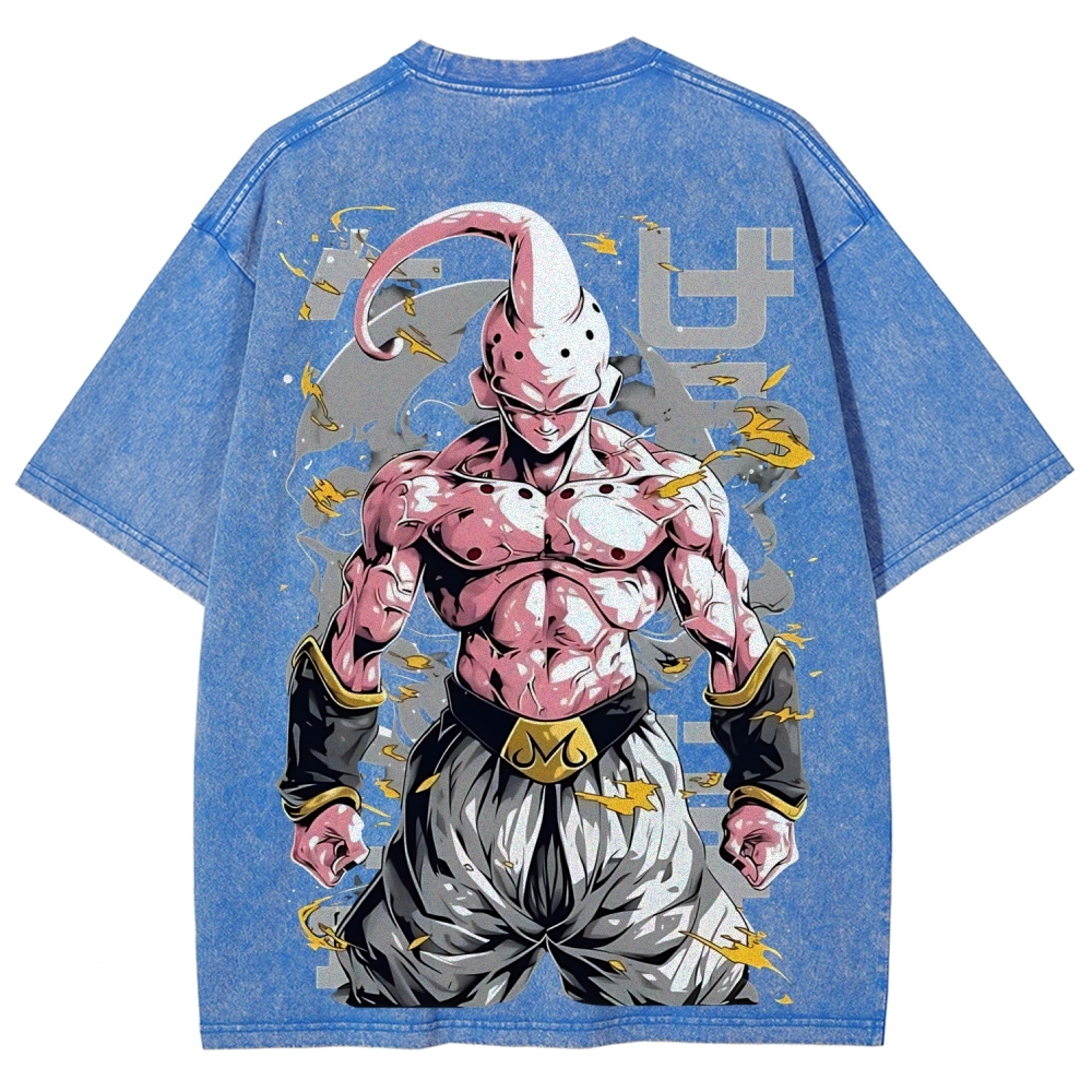 Dragon Kid Buu Majin Buu | Unisex Fit Washed T-Shirt