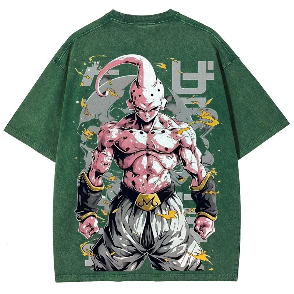 Dragon Kid Buu Majin Buu | Unisex Fit Washed T-Shirt