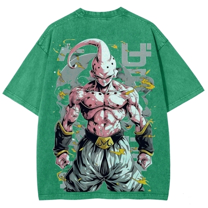 Dragon Kid Buu Majin Buu | Unisex Fit Washed T-Shirt