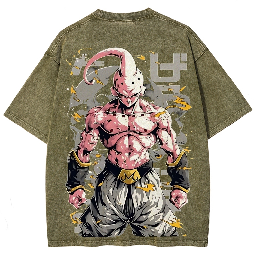 Dragon Kid Buu Majin Buu | Unisex Fit Washed T-Shirt