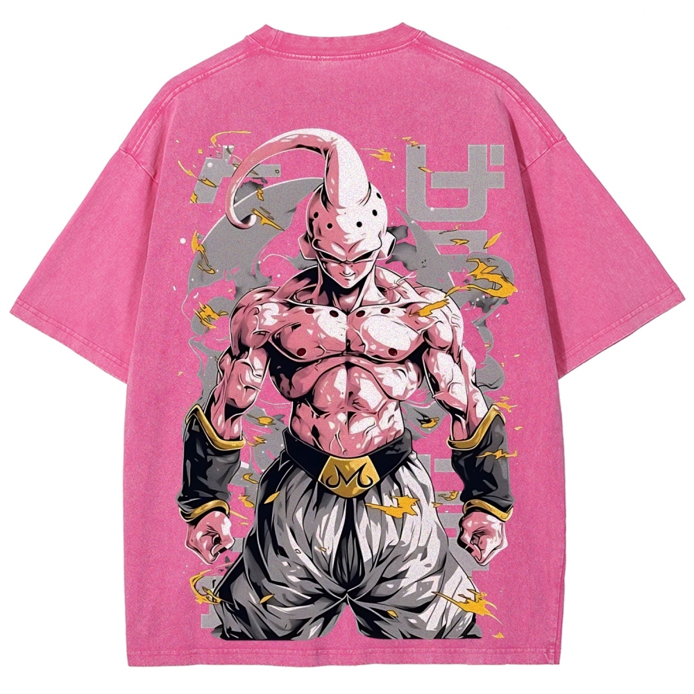 Dragon Kid Buu Majin Buu | Unisex Fit Washed T-Shirt