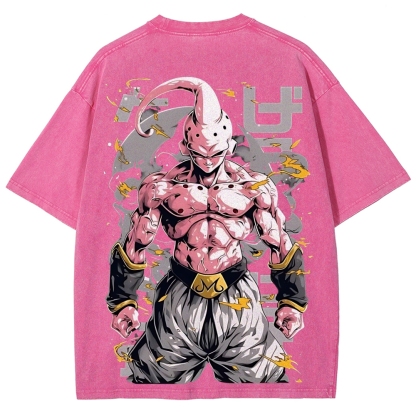 Dragon Kid Buu Majin Buu | Unisex Fit Washed T-Shirt