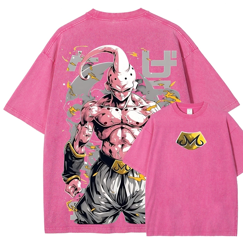 Dragon Kid Buu Majin Buu | Unisex Fit Washed T-Shirt