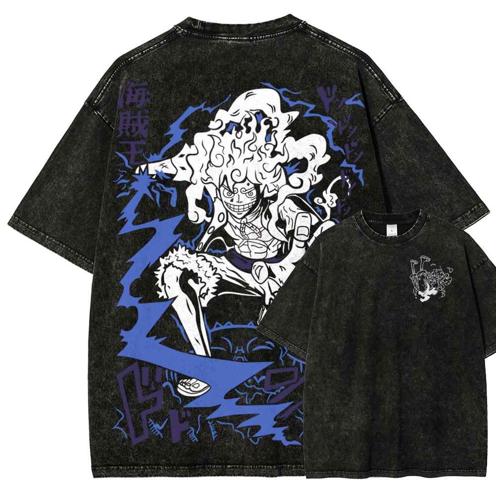 One Piece Luffy Gear5 | Unisex Fit Washed T-Shirt