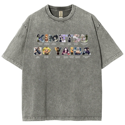 Demon Slayer | Unisex Fit Washed T-Shirt