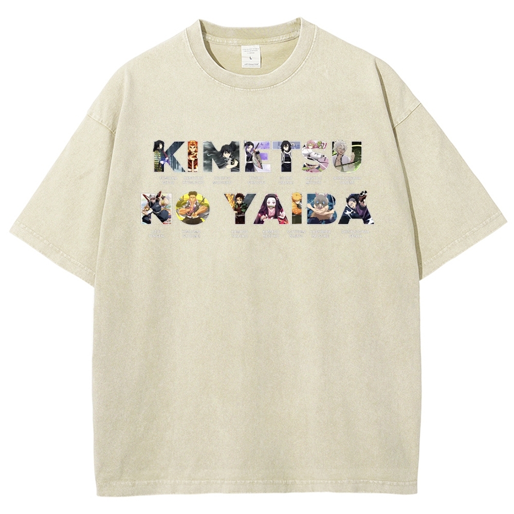Demon Slayer | Unisex Fit Washed T-Shirt