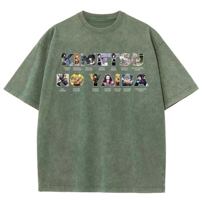 Demon Slayer | Unisex Fit Washed T-Shirt