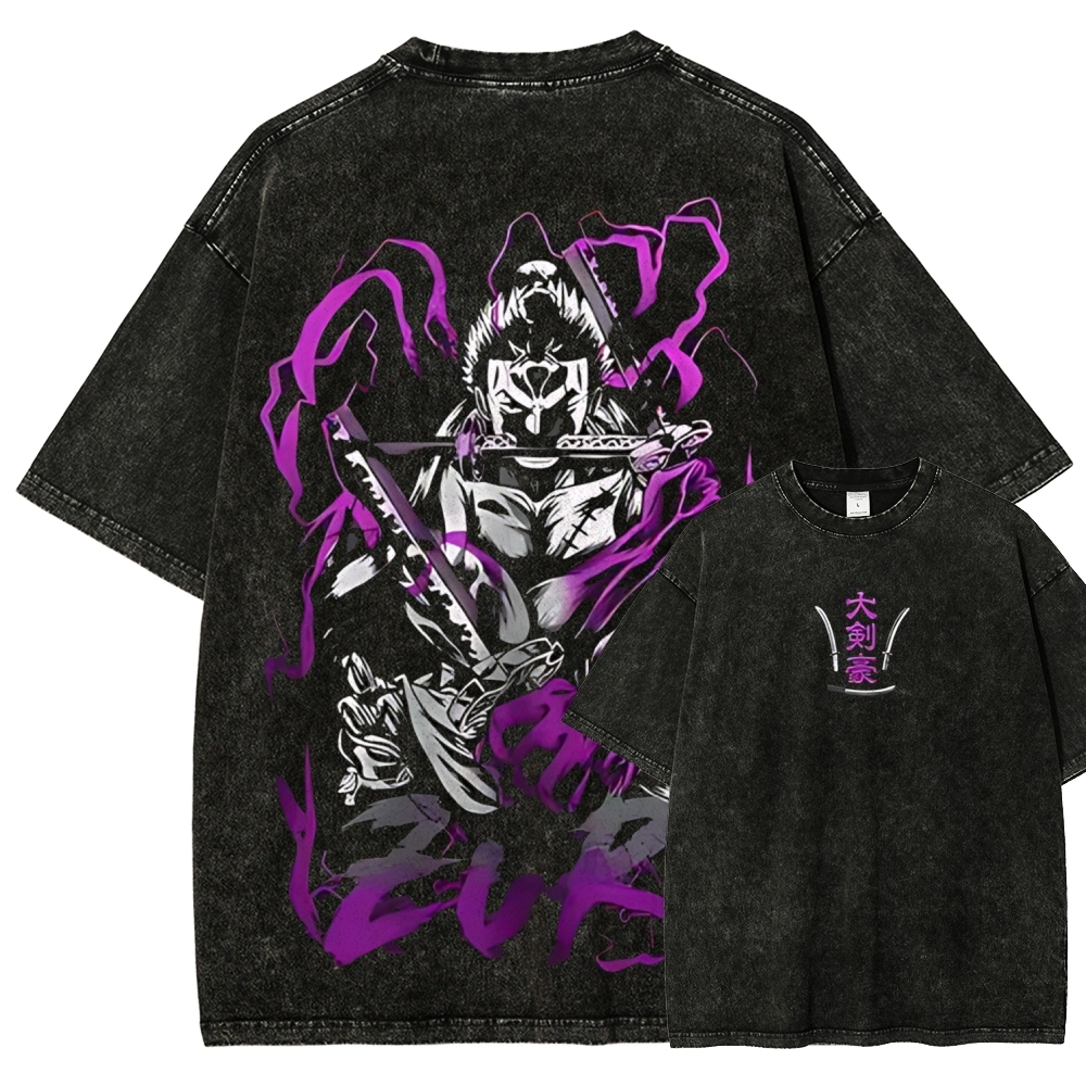 One Piece Zoro | Unisex Fit Washed T-Shirt