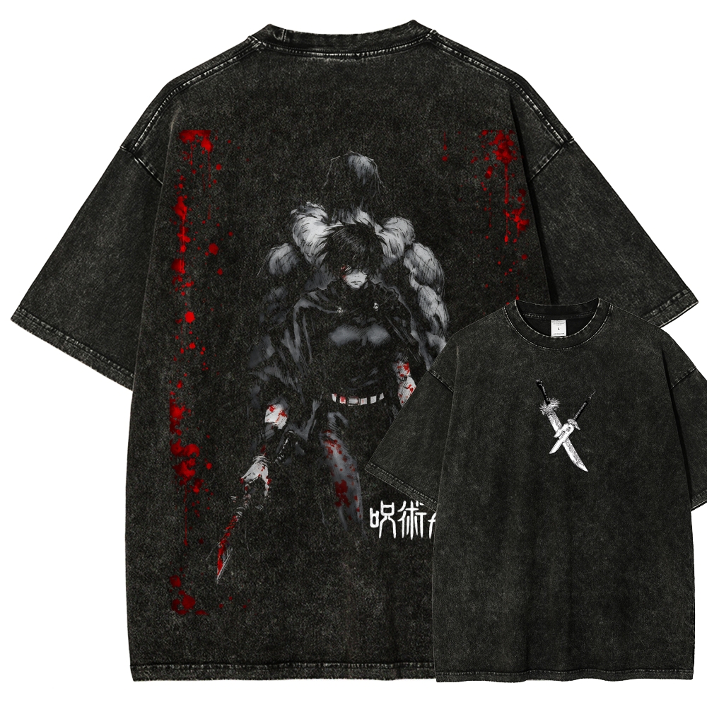 Jujutsu Kaisen Zenin Toji | Unisex Fit Washed T-Shirt