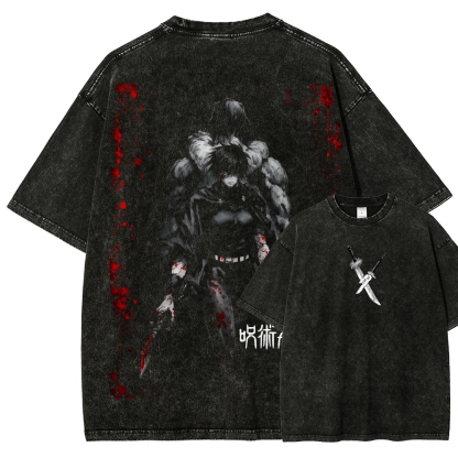 Jujutsu Kaisen Zenin Toji | Unisex Fit Washed T-Shirt