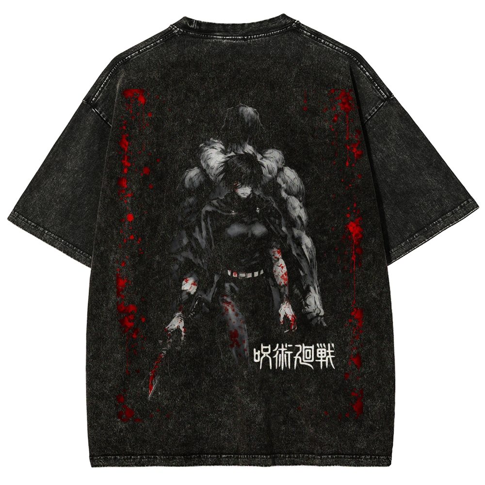 Jujutsu Kaisen Zenin Toji | Unisex Fit Washed T-Shirt