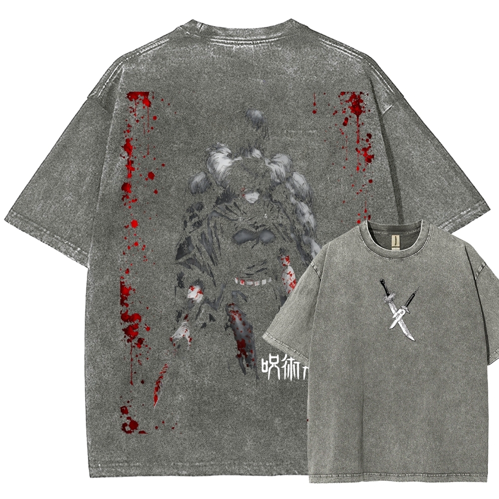 Jujutsu Kaisen Zenin Toji | Unisex Fit Washed T-Shirt