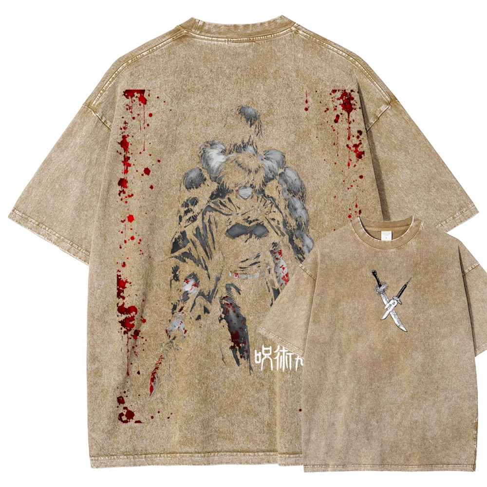 Jujutsu Kaisen Zenin Toji | Unisex Fit Washed T-Shirt