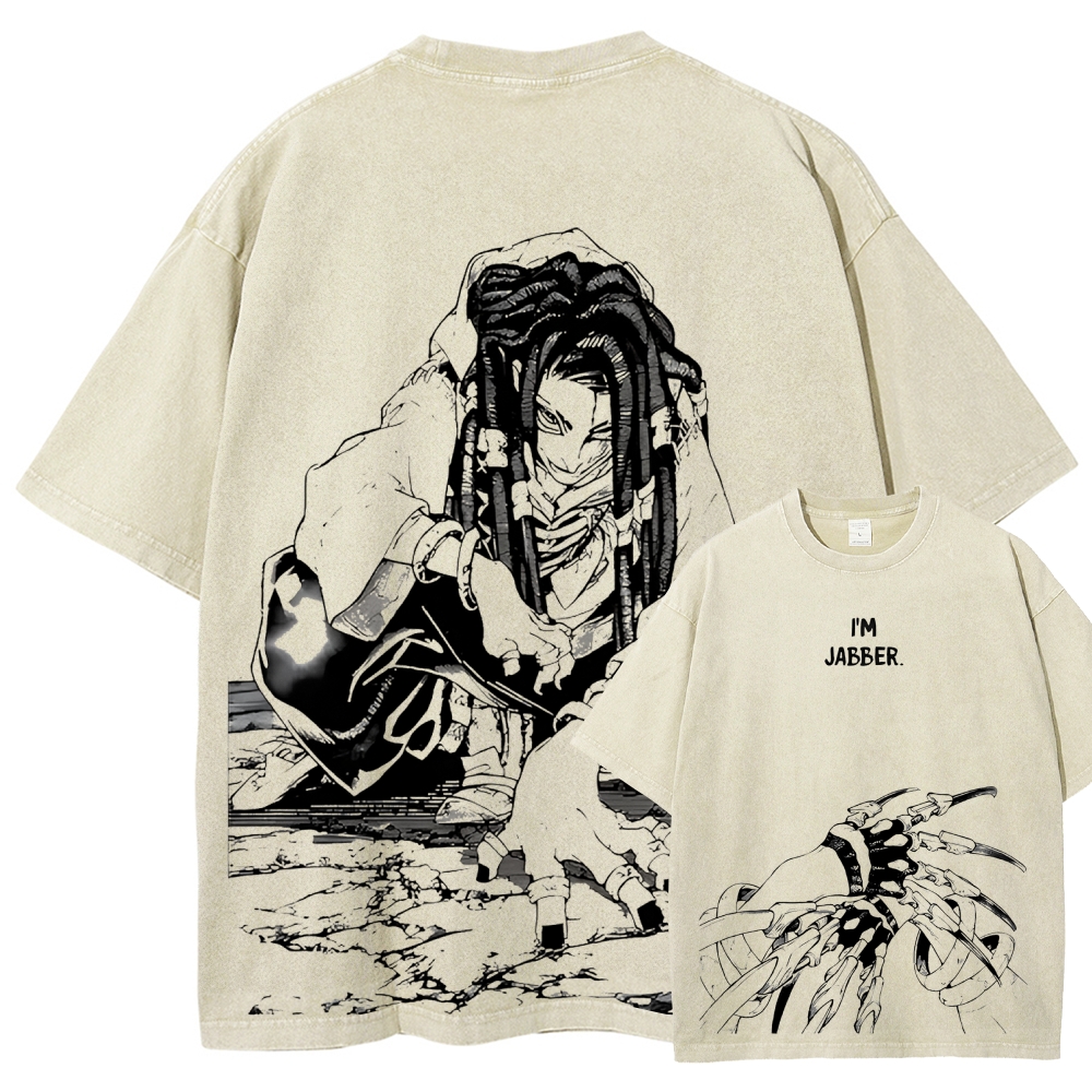 Jujutsu Kaisen Jabber | Unisex Fit Washed T-Shirt