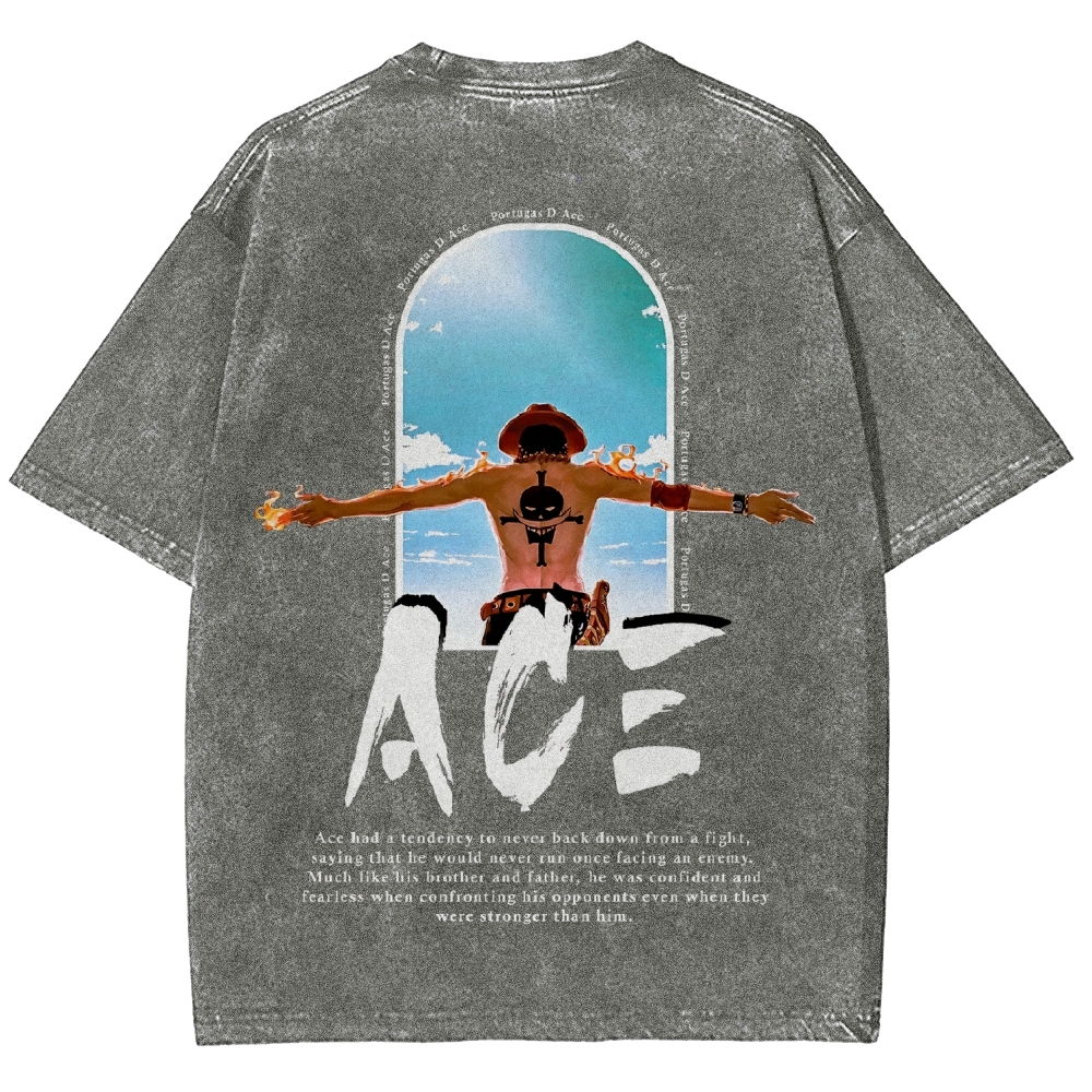 One piece Ace | Unisex Fit Washed T-Shirt
