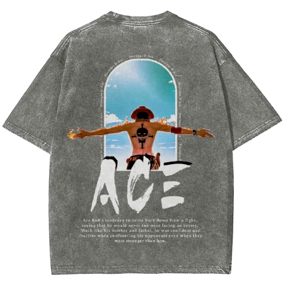 One piece Ace | Unisex Fit Washed T-Shirt