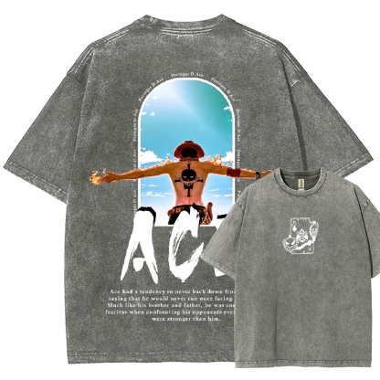 One piece Ace | Unisex Fit Washed T-Shirt