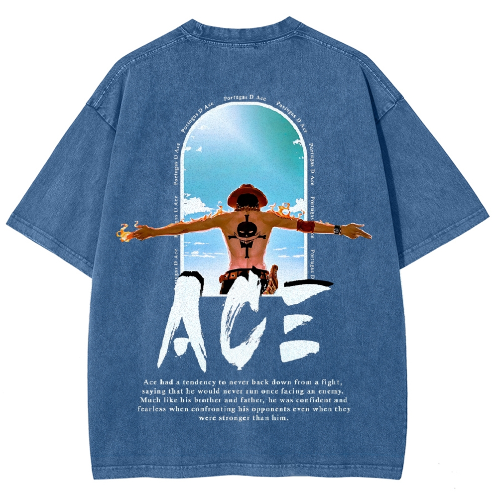 One piece Ace | Unisex Fit Washed T-Shirt