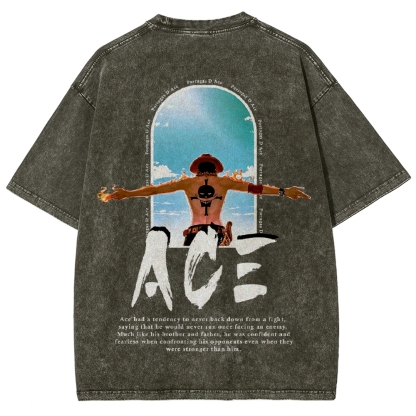 One piece Ace | Unisex Fit Washed T-Shirt