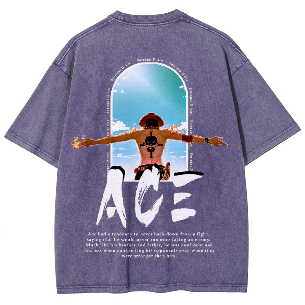 One piece Ace | Unisex Fit Washed T-Shirt