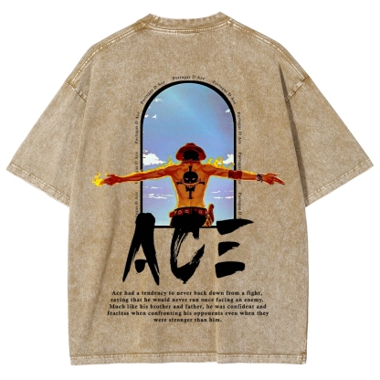 One piece Ace | Unisex Fit Washed T-Shirt