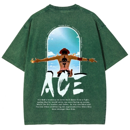 One piece Ace | Unisex Fit Washed T-Shirt
