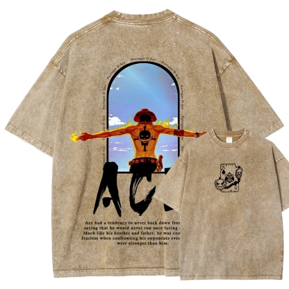 One piece Ace | Unisex Fit Washed T-Shirt