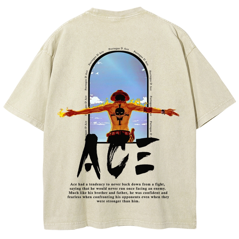One piece Ace | Unisex Fit Washed T-Shirt