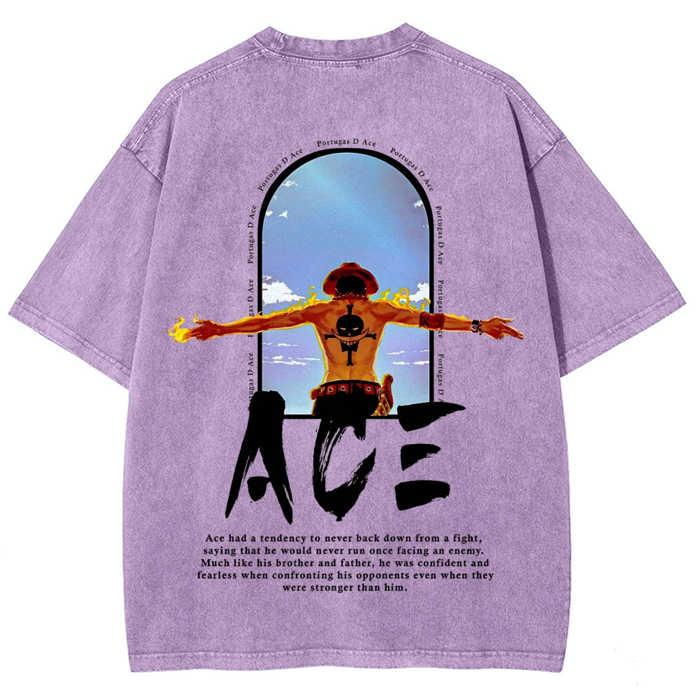One piece Ace | Unisex Fit Washed T-Shirt