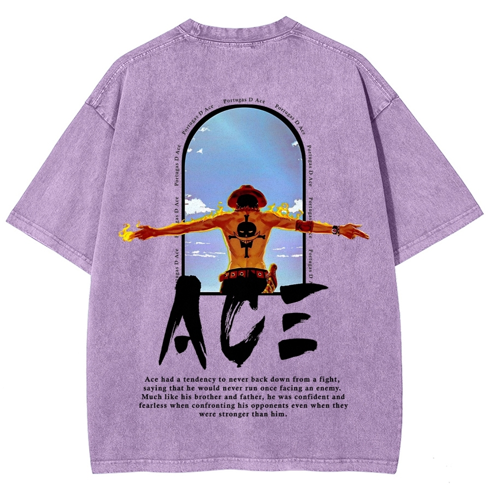One piece Ace | Unisex Fit Washed T-Shirt