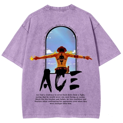 One piece Ace | Unisex Fit Washed T-Shirt