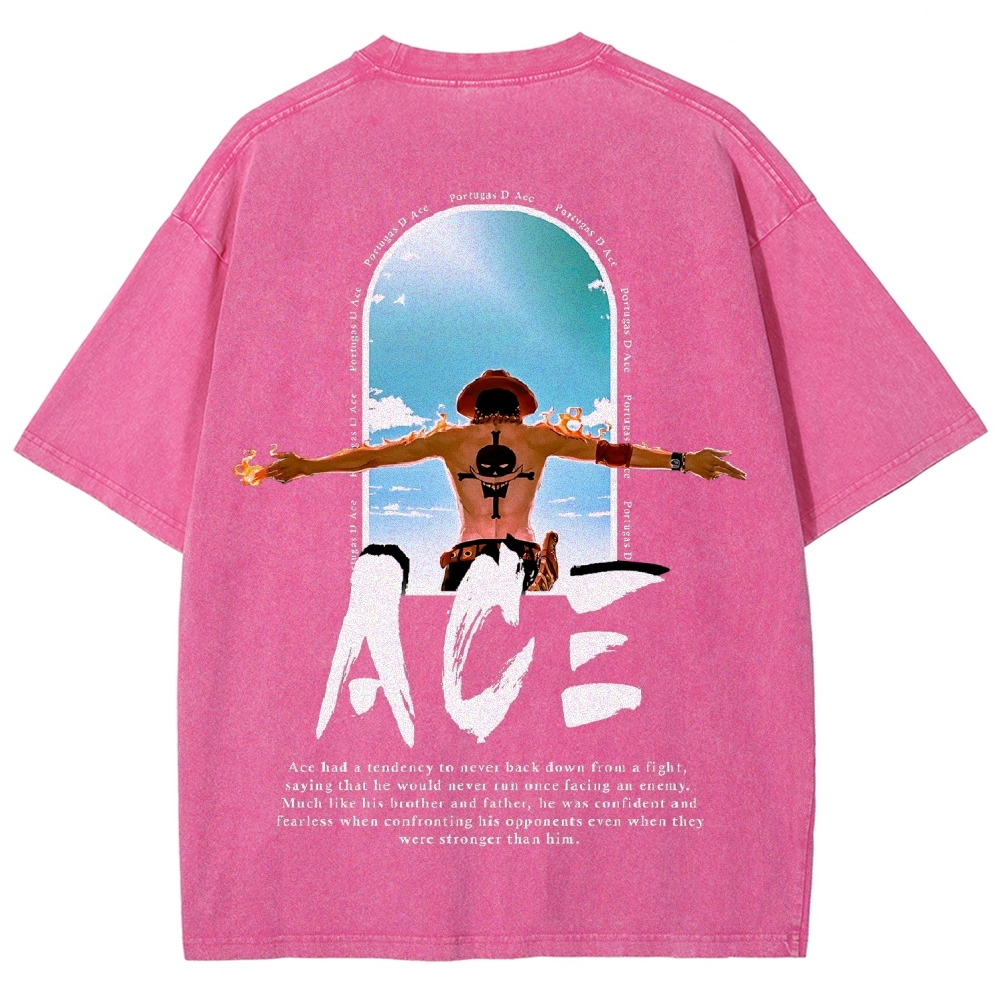 One piece Ace | Unisex Fit Washed T-Shirt