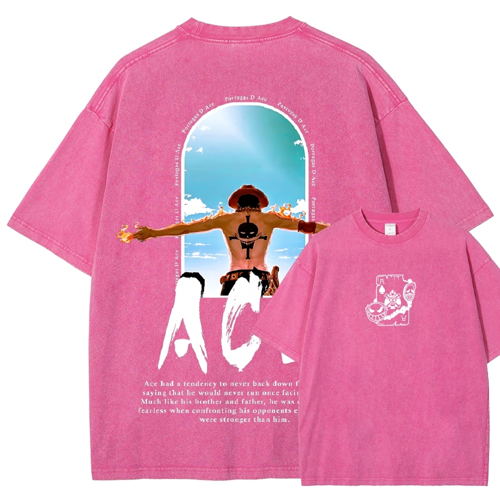 One piece Ace | Unisex Fit Washed T-Shirt