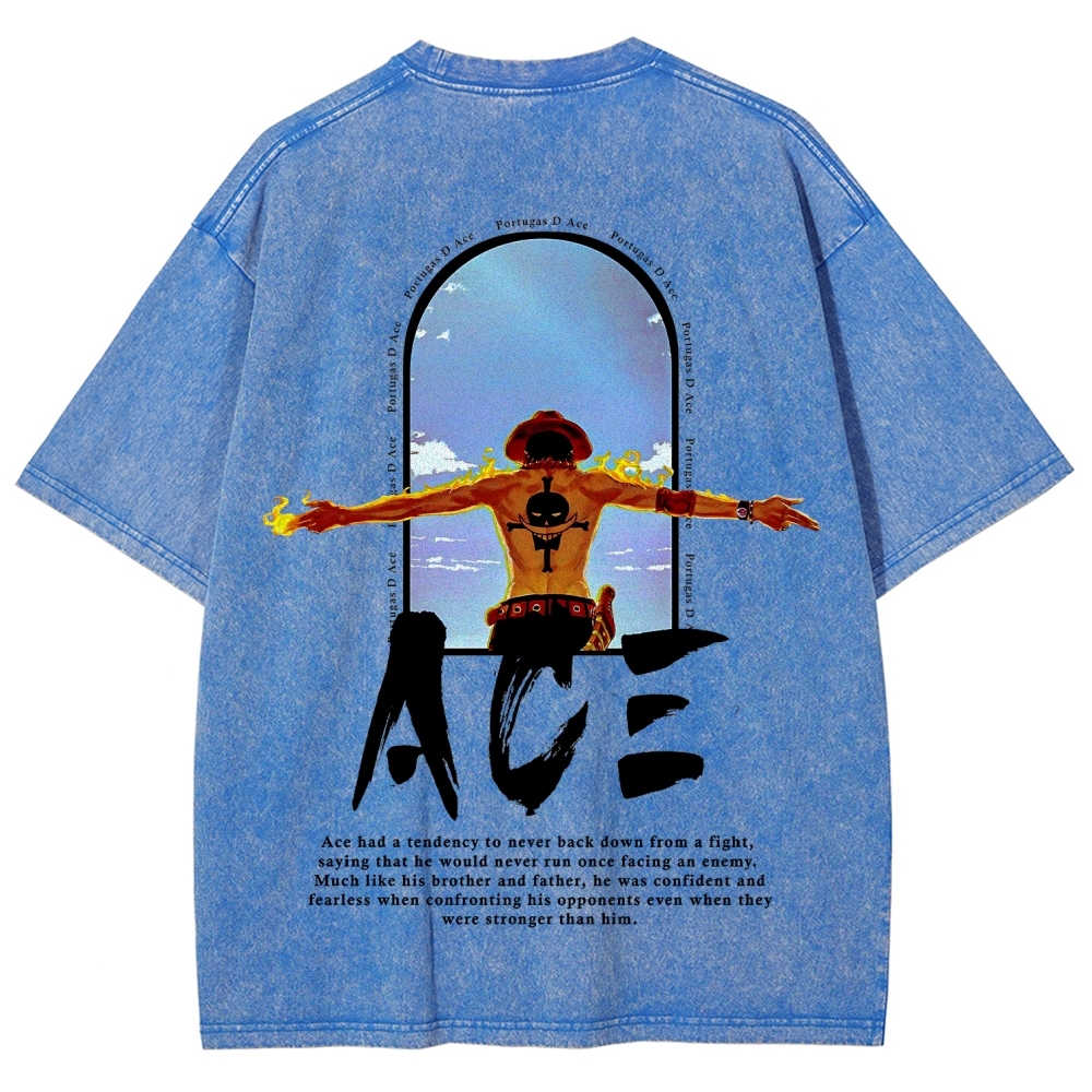 One piece Ace | Unisex Fit Washed T-Shirt