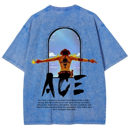 One piece Ace | Unisex Fit Washed T-Shirt