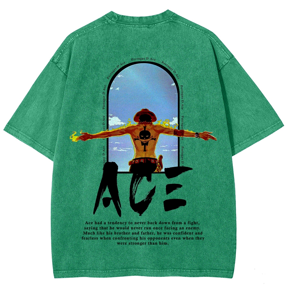 One piece Ace | Unisex Fit Washed T-Shirt
