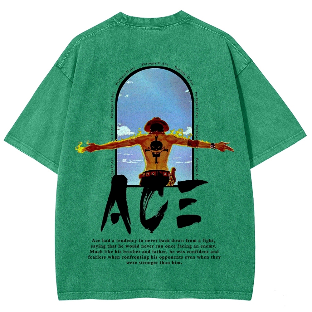One piece Ace | Unisex Fit Washed T-Shirt