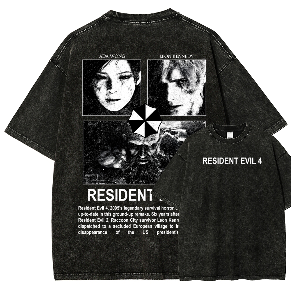 Resident Evil Unisex Fit Washed T-Shirt 2603000576