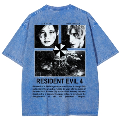 Resident Evil Unisex Fit Washed T-Shirt 2603000576