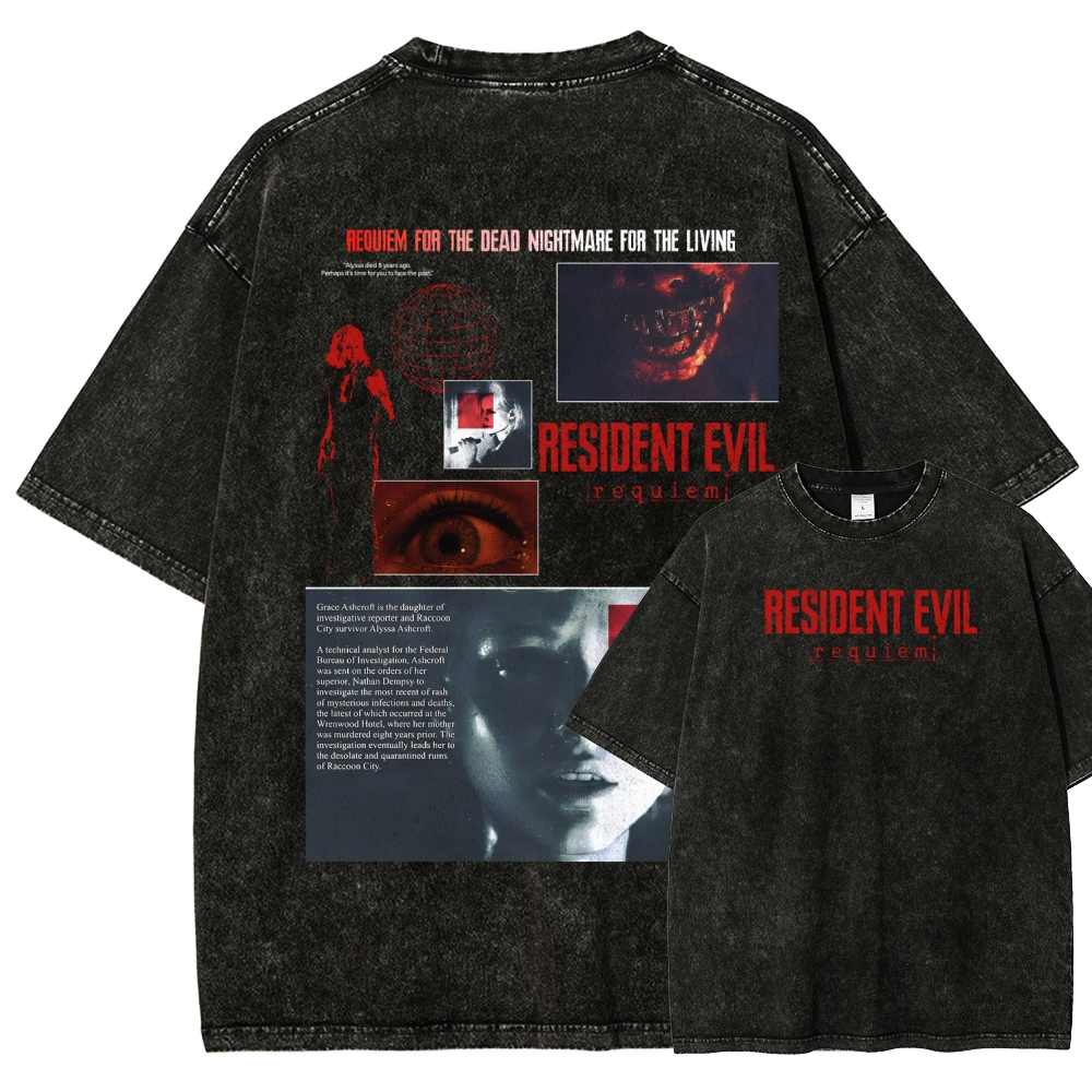 Resident Evil Unisex Fit Washed T-Shirt 2603000582