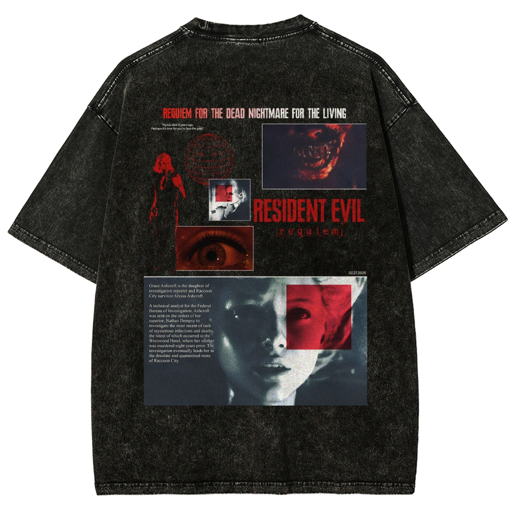Resident Evil Unisex Fit Washed T-Shirt 2603000582