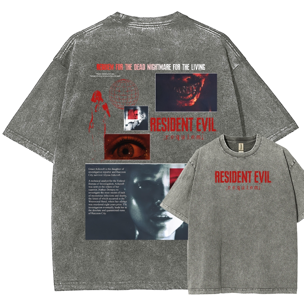 Resident Evil Unisex Fit Washed T-Shirt 2603000582