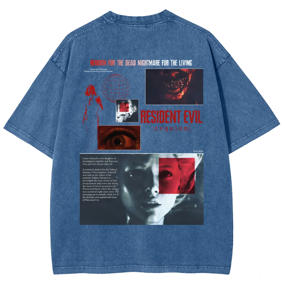 Resident Evil Unisex Fit Washed T-Shirt 2603000582