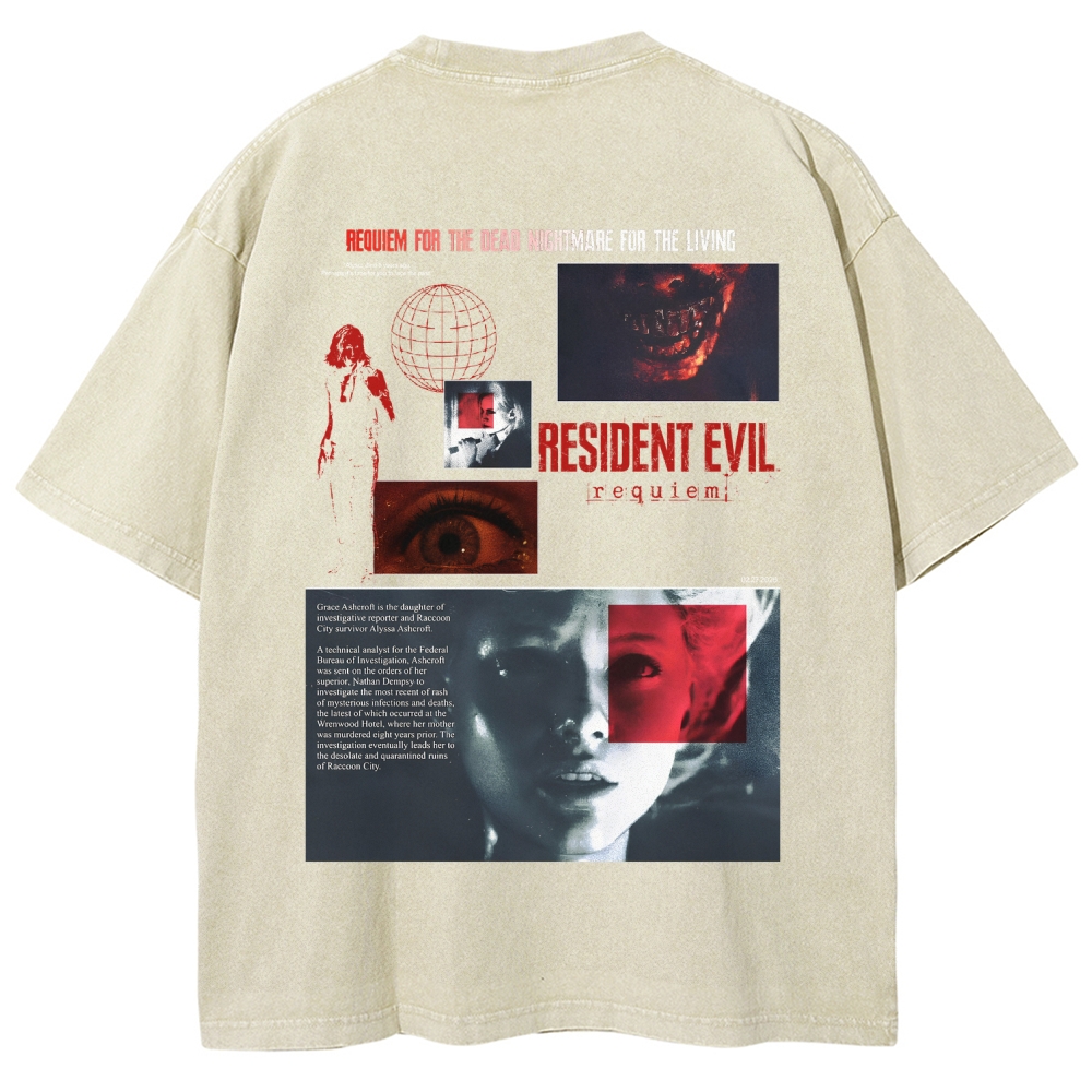 Resident Evil Unisex Fit Washed T-Shirt 2603000582