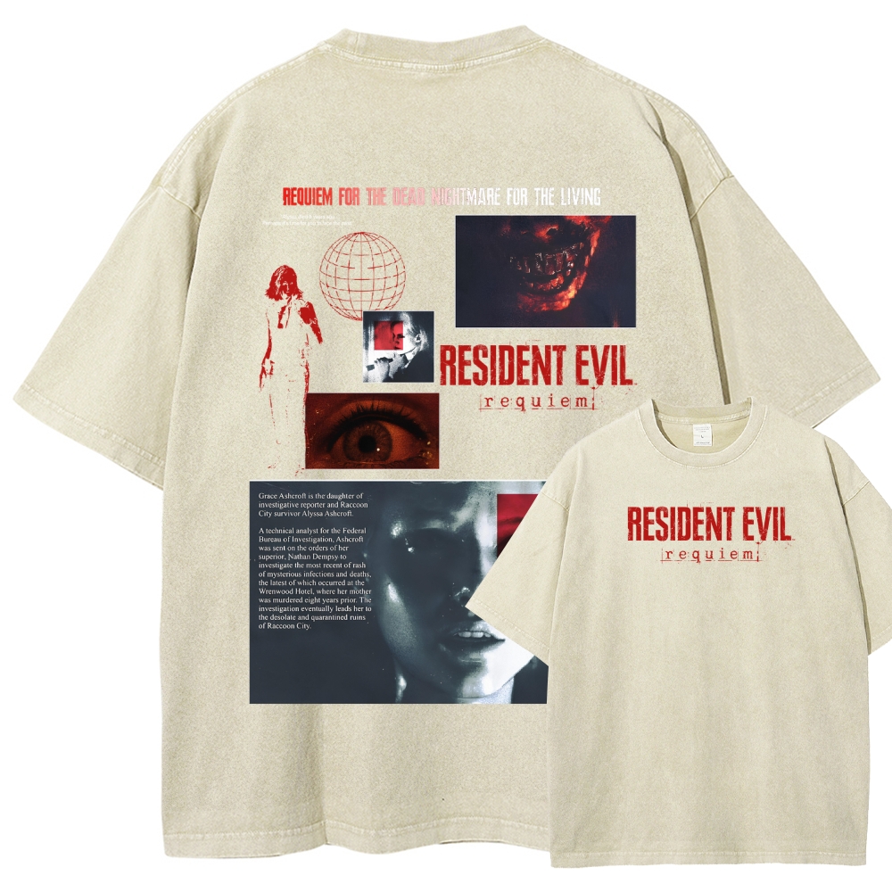 Resident Evil Unisex Fit Washed T-Shirt 2603000582
