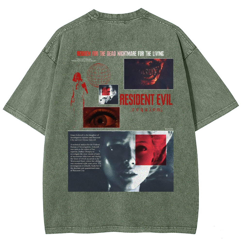 Resident Evil Unisex Fit Washed T-Shirt 2603000582