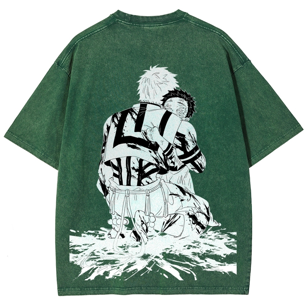 Demon Slayer | Unisex Fit Washed T-Shirt 2603004036